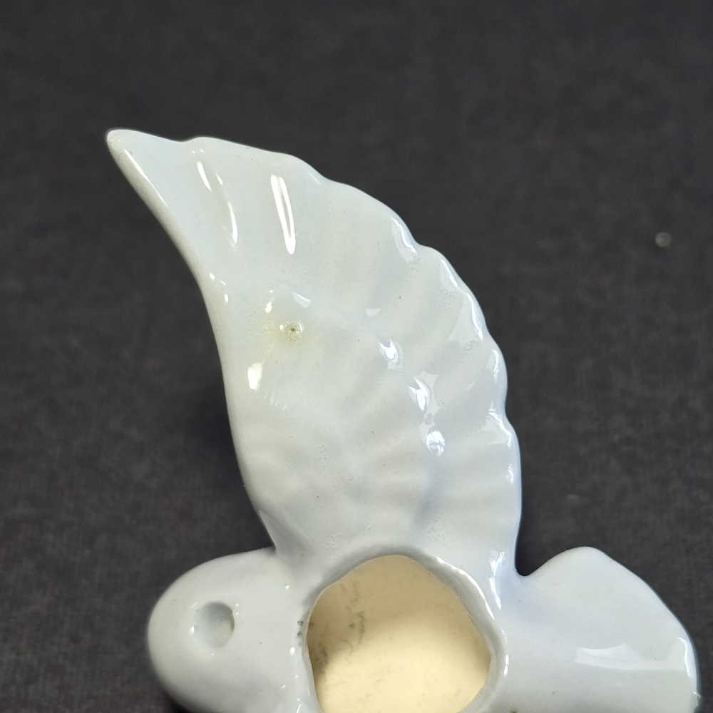 4 Light Blue Doves Porcelain Christmas Ornaments 2 Sizes: 2.5" and 3" - Picture 11 of 15